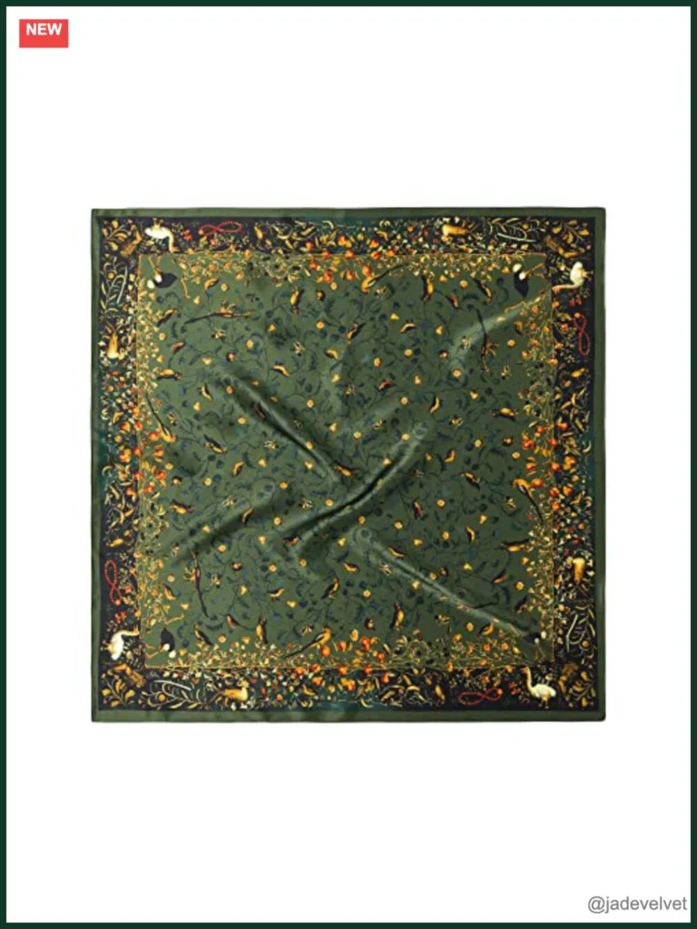 100% Mulberry Silk Square Scarf Lightweight Neck Scarf Gift Packed